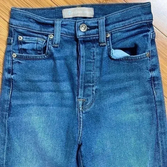 7 for all mankind boyfriend sequin crop Jean 23 - Picture 5 of 14